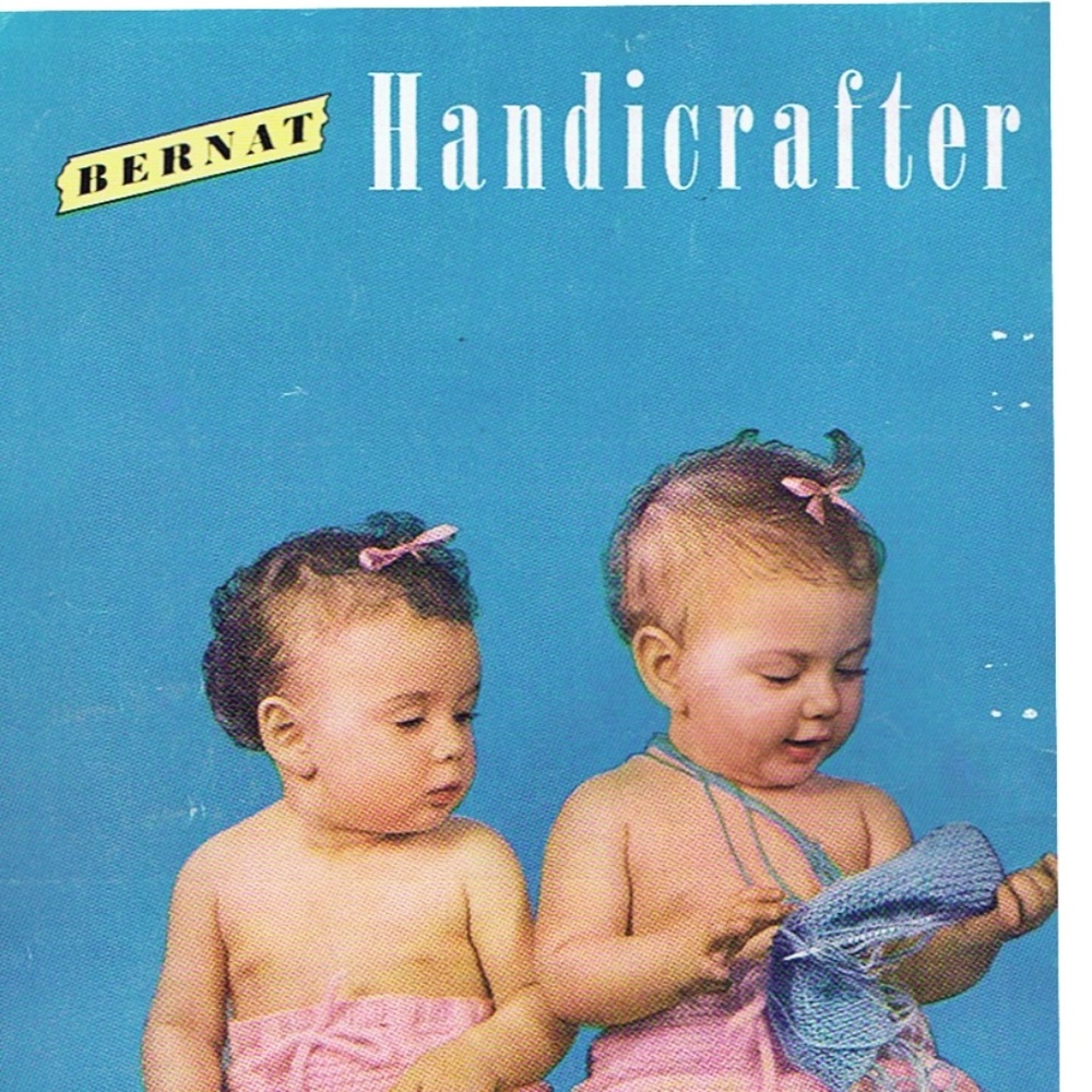 1951 Bernat Knitting Crochet Booklet Baby Clothes